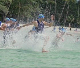 Man-dashing-towards-water